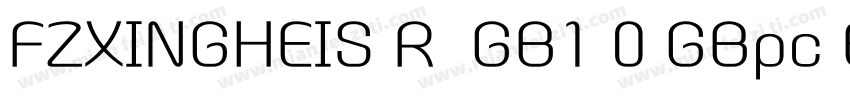 FZXINGHEIS R  GB1 0 GBpc EUC H字体转换